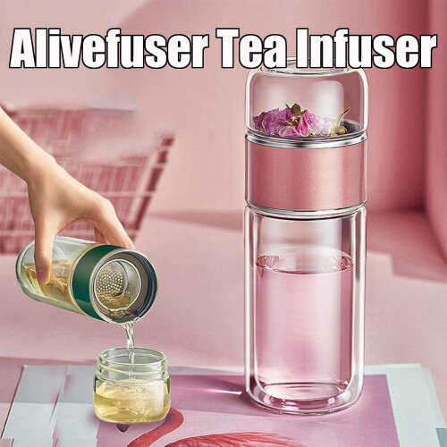 Bouteille infuseur à thé Alivefuser – Verre borosilicate, 280 ml 1