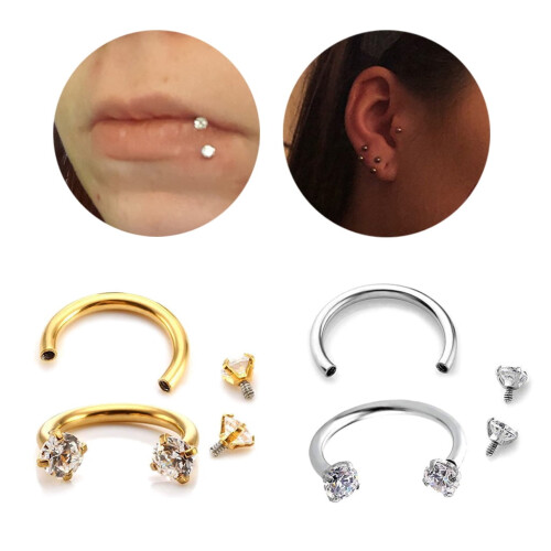 Νέα μόδα Hot1PC από ανοξείδωτο ατσάλι Piercing Septo μύτη χείλος φρύδι αυτί διάφραγμα 2