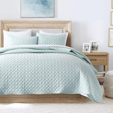 Zestaw kołder Aqua Blue King, 3 sztuki, lekki, poliestrowy, chmura