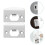 FRCOLOR deadbolt protector Deadbolt Plate Stainless Steel for Doors Exterior Doors 2pcs 1