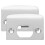 FRCOLOR deadbolt protector Deadbolt Plate Stainless Steel for Doors Exterior Doors 2pcs 4