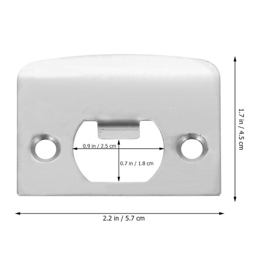 FRCOLOR deadbolt protector Deadbolt Plate Stainless Steel for Doors Exterior Doors 2pcs 2