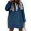 Damen-Kapuzenpullover aus Fleece, einfarbig 8