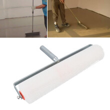 28mm Self Leveling Defoaming Spike Roller For Epoxy Cement Construction, PVC Plastic Floor Aeration Tool With Aluminum Alloy Frame