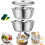 German Stainless Steel Mixing Bowl with Colander 1