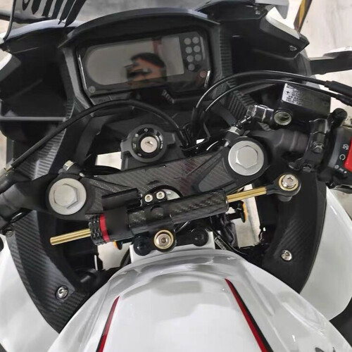 Verstellbare Motorrad-Lenkerdämpfer-Stabilisator 75MM, Carbonfaser 2