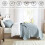 Σετ παπλωμάτων Chambray Blue King Size (3 τεμάχια), ελαφρύ καλοκαιρινό πάπλωμα, εξαιρετικά 2