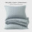 Σετ παπλωμάτων Chambray Blue King Size (3 τεμάχια), ελαφρύ καλοκαιρινό πάπλωμα, εξαιρετικά 7