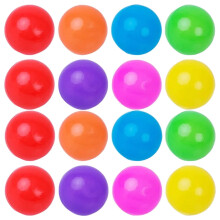 100Pcs Round Shaped Assorted Color Plastic Balls for Game Ocean and Ball Pits