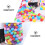 100pcs Round Plastic Ball Pit Balls Assorted Colours 4