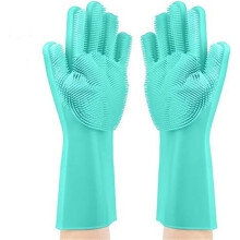 Siliconen handschoenen voor het verzorgen van voer en huisdieren – 1 paar
