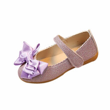 Scarpe da ballo da principessa per bambine, in pelle con paillettes e suola morbida, compatibili con taglie da 3 a 13 anni.