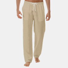 Pantalones de verano para hombre, de nuevo estilo y a la moda, de algodón puro y lino.