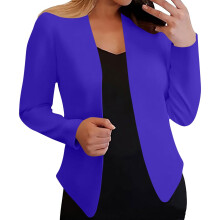 Kukoosong Blazers voor dames, zakelijke casual, lange mouwen, open voorkant, pakjasjes