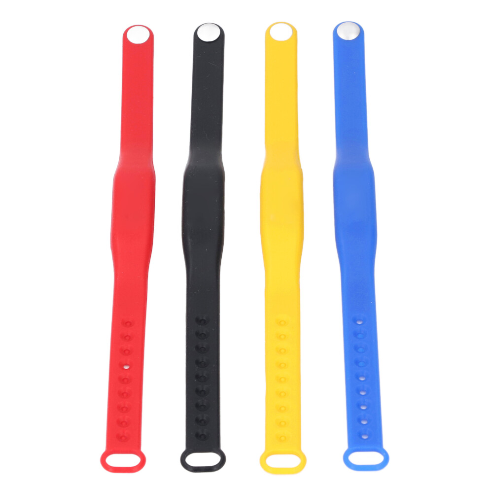 4Pcs T5577id Rewritable Nfc Ic Wristbands Red/Blue 8201384103246