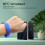 4PCS T5577ID Rewritable NFC IC Wristbands Red/Blue 8