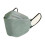50-pak KN95 ansigtsmasker sorte fiskeformede 3D-design 1