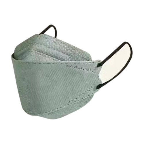 50-pak KN95 ansigtsmasker sorte fiskeformede 3D-design