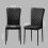 (Black(PU), 4 pcs) 4/6 Dining Chairs High Back Velvet/PU Office 2