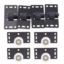 4 Ensemble Roues De Porte Coulissante Poulie Poulie Dispositif De Glissement pour Placard Armoire Cabinet Roues En Nylon Lisses Et Muettes