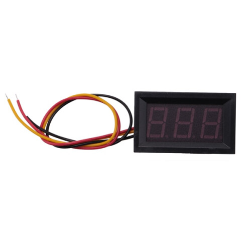 0-99.9V 3 Wire LED Digital Display Panel Volt Meter Voltage Voltmeter Car Motor - GREEN
