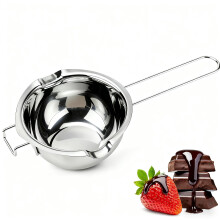 480ml Stainless Steel Double Boiler Chocolate Melting Pot for Butter, Soap, Candle and Candy Making