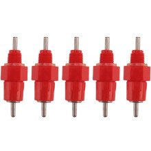 5pcs Water Nipples Stainless Steel Drinker Poultry Chicken Duck Screw