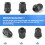20 Pieces Black Plastic Waterproof Cable Gland Connector PG7 3