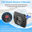 12V-24V Waterproof Car Motorcycle LED Digital Display Voltmeter Voltage Meter Black 6