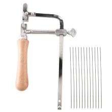 Professionele Verstelbare Zaagboog Houten Handvat van Sieradenzaagframe Handgereedschap Juwelierszaagframe
