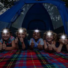 30 Pcs Led Headlight Flashlight for Adults Kids Outdoor Flashlight Headlights with Adjustable Headband Waterproof