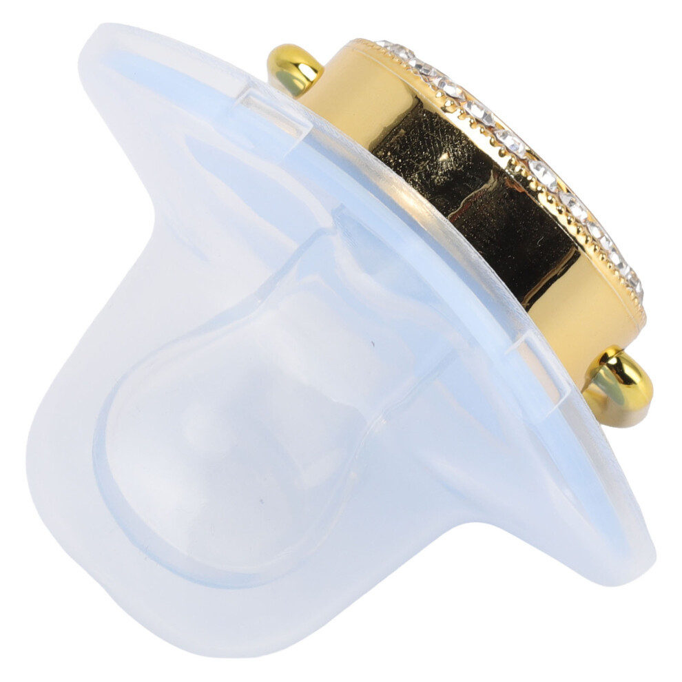 Baby Baby Luxury Pacifier Bpa Free 6-18 Months Rhinestones Bling Blue