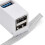 Portable Multi-Interface Hub Splitter USB3.0 High-Speed Hub White 6