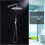 Overhead Rainfall Shower Set with 12 Inch Ultra Thin Head, 3 Function Handheld, Chrome Finish 3