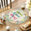 Round Easter Placemats 15x15 in Linen 4