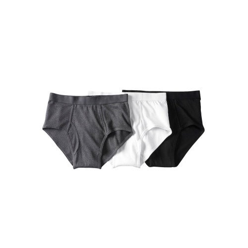 Herrtrosor i bomull, klassisk passform, 3-pack