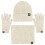Winter 3-in-1 Schal Mütze Handschuh Set Fleecegefüttert Touchscreen 1