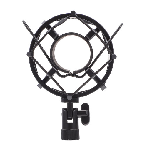 Suporte de mesa ajustável para microfone com braço articulado para transmissões e podcasts, preto, 87 polegadas.