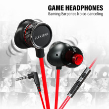 PLEXTONE G15 3,5-mm-Kabel-In-Ear-Kopfhörer mit Lautstärkeregelung, Gaming-Kopfhörer mit Mikrofon, Grün
