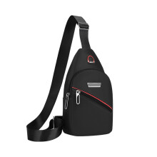 Crossbody dagrugzak voor heren, slanke borstrugzak, kleine schoudertas voor reizen en wandelen
