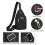 Σακίδιο πλάτης Crossbody για άνδρες με λεπτό στήθος, μικρή τσάντα ώμου για ταξίδια και 5