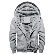 Giacca da baseball invernale con fodera in pile - Felpa da uomo, calda giacca invernale con cerniera in pile, cappotto invernale con cappuccio e