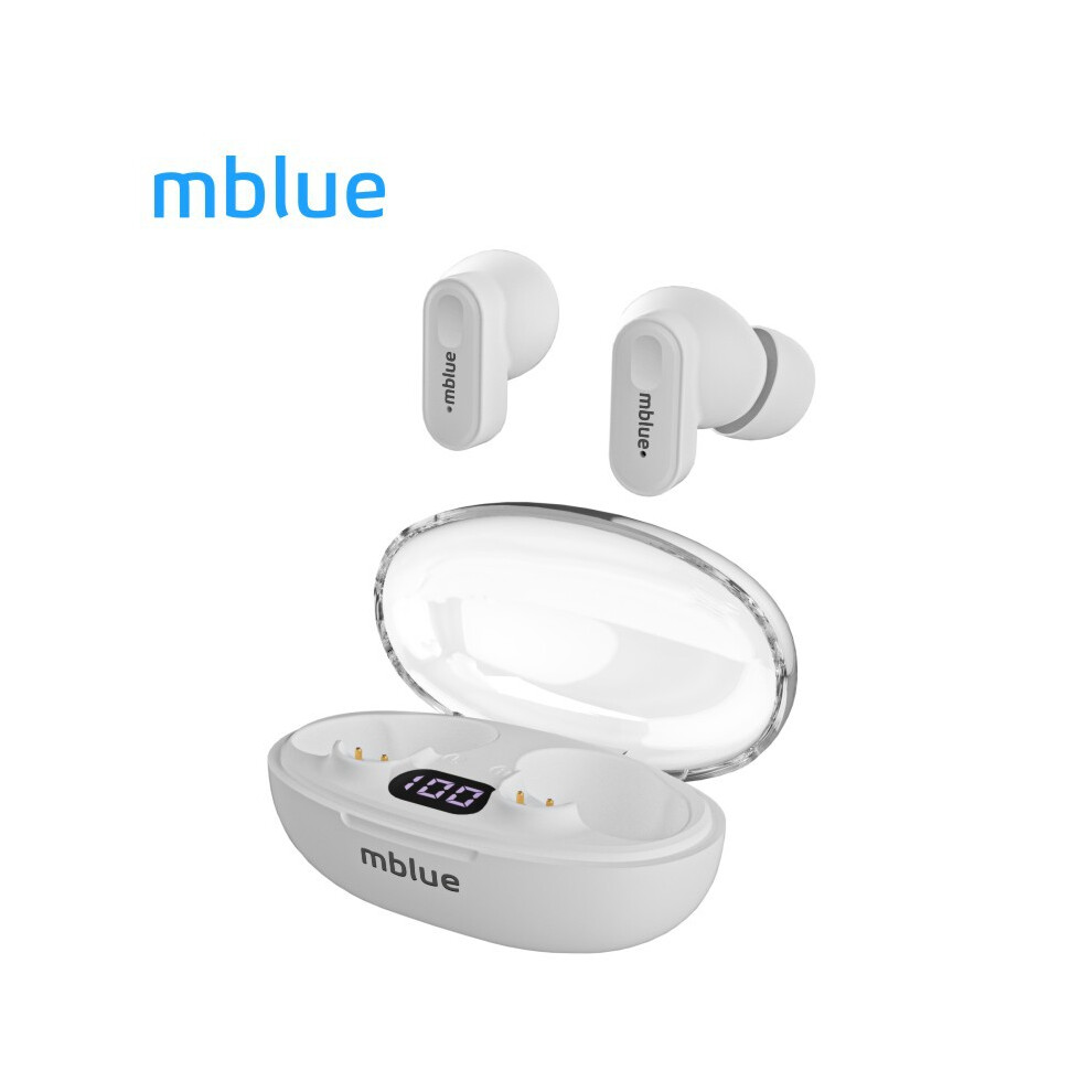 Mblue Ar01 True Wireless Earbuds, 30Mah, 3-5H, Ipx4, White/Black/Beige 4391384426989