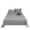 AUQ Bed Sheets Simple Elegance Design Queen Sheets Single Piece for Convenience Deep Pocket Queen Sheets,Light Gray 1