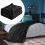 Couverture en polaire microfibre noire, format double/queen 2