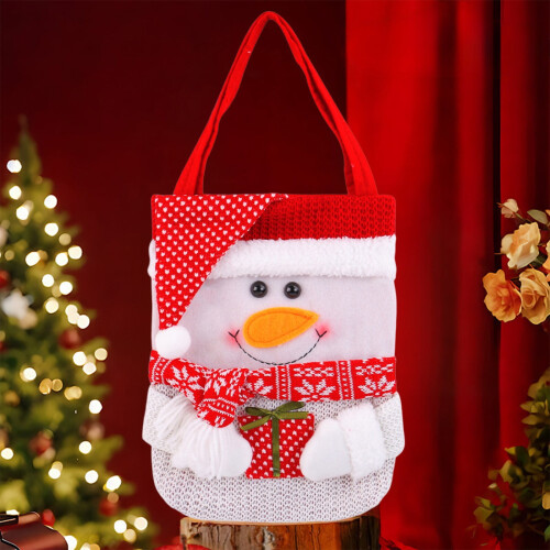 Sacs cadeaux de Noël – Cordon de serrage tricoté, grande taille