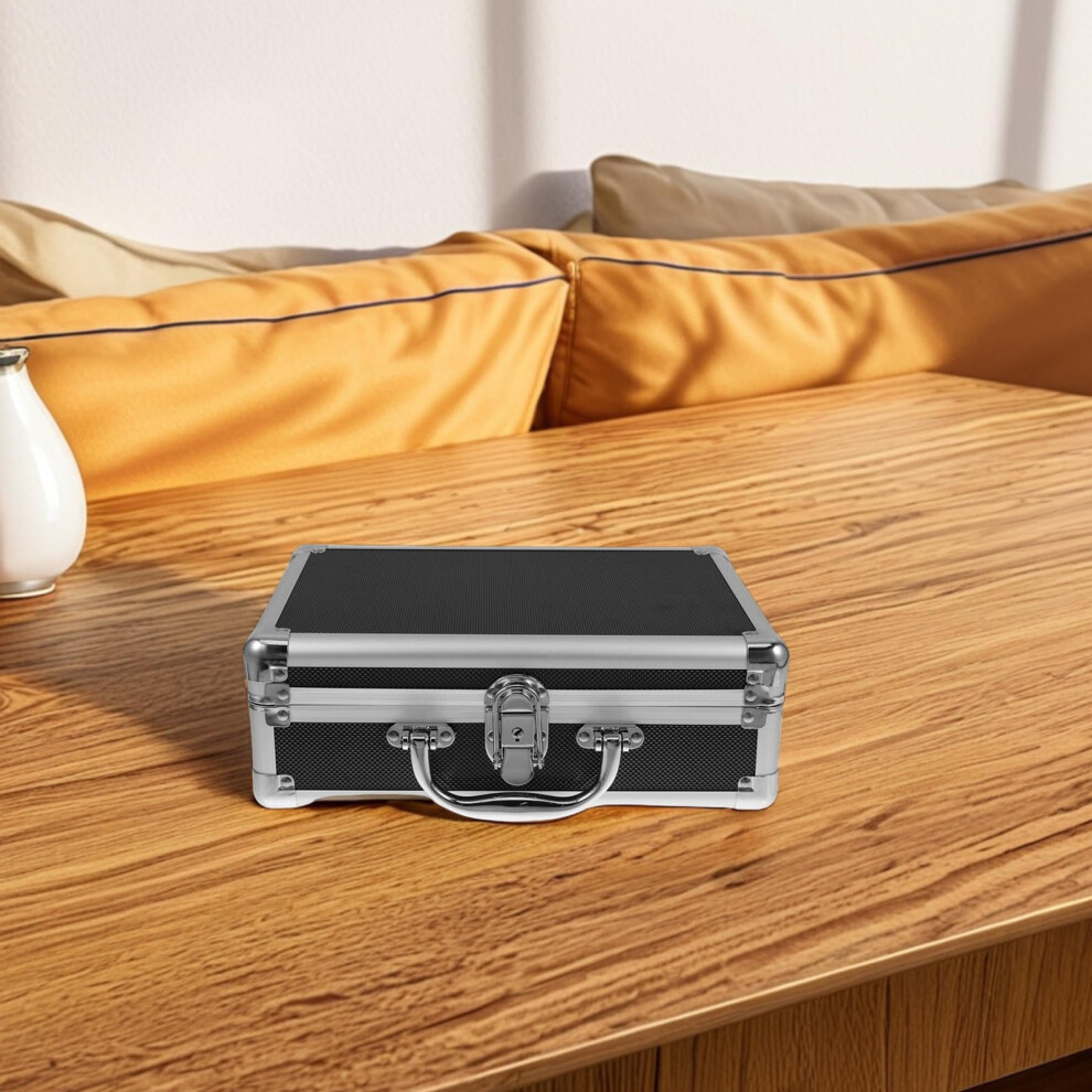 Aluminum Alloy Case Travel Suitcase Makeup Tool Carrying Case Metal Container Toolbox Carrying Case Tools Container Briefcase