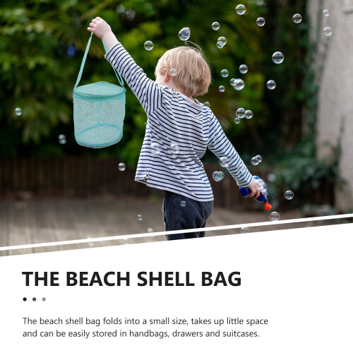 Τσάντα μεταφοράς με κέλυφος, τσάντες αποθήκευσης, παιδικά κοχύλια παραλίας, 2