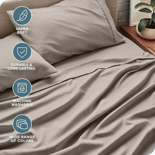 Ultra-Soft Queen Sheet Set – Hydro-Brushed, 15" Deep 2