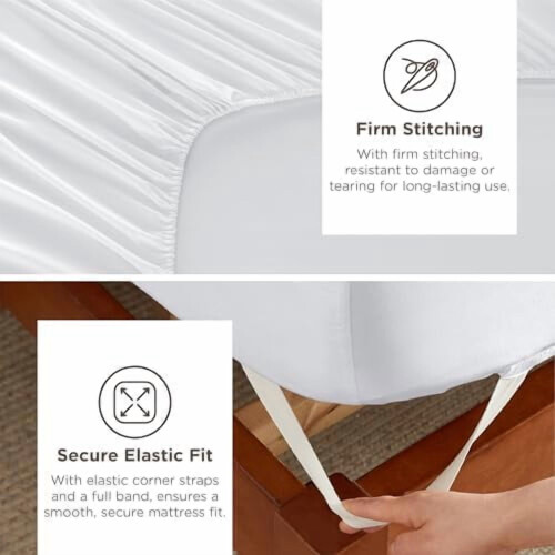 Deep Pocket Queen Sheet Set 4-Pc, 100% Polyester, 21" Fit 2